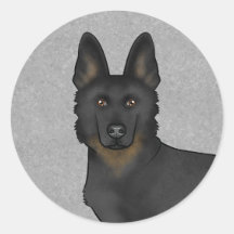 Cabeça de German shepherd Bi-Black Fechada