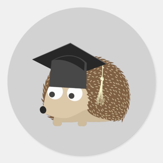 Adesivo Redondo Cabeça de Graduação (Frente)