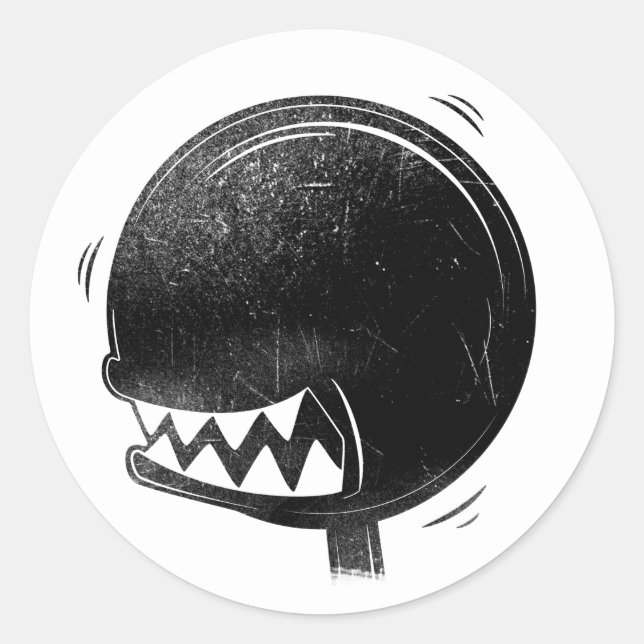 Adesivo Redondo Cabeça do Botão de Desvio dos Oilos (Frente)