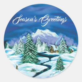 Adesivo Redondo Cabine de registro pacífico