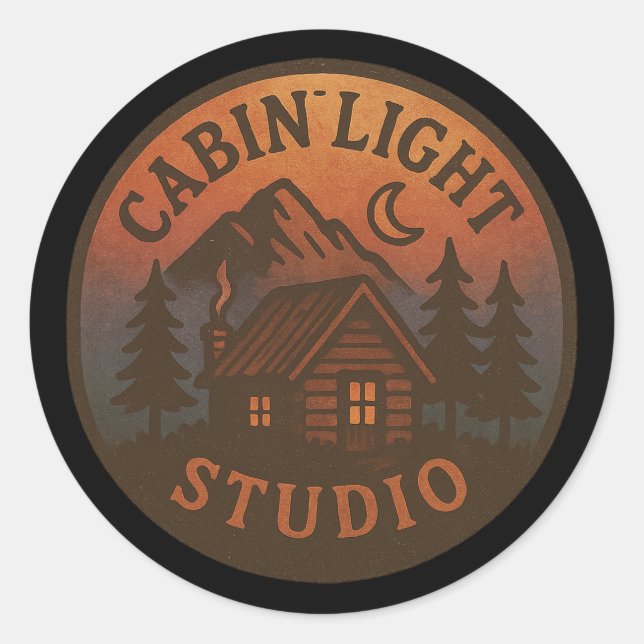 Adesivo Redondo CabinLight Studio (Frente)