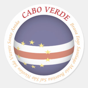 Adesivo Redondo Cabo Verde Sticker