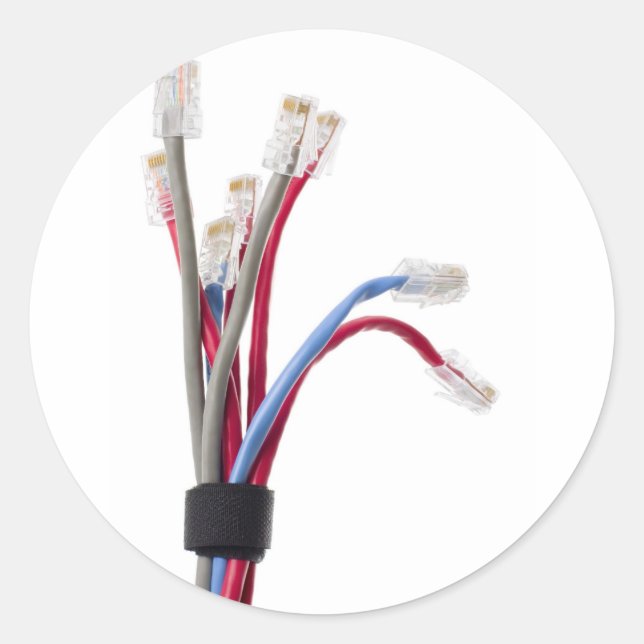 Adesivo Redondo Cabos da rede (Frente)
