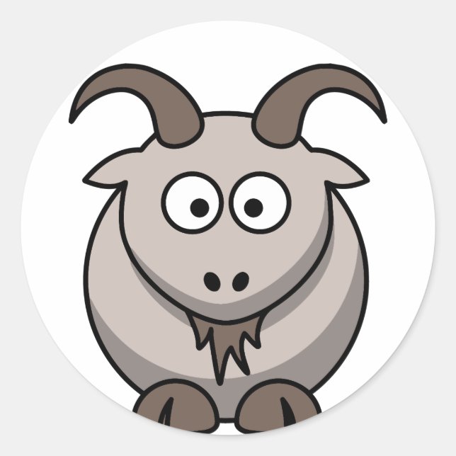 Adesivo Redondo Cabra clara (Frente)