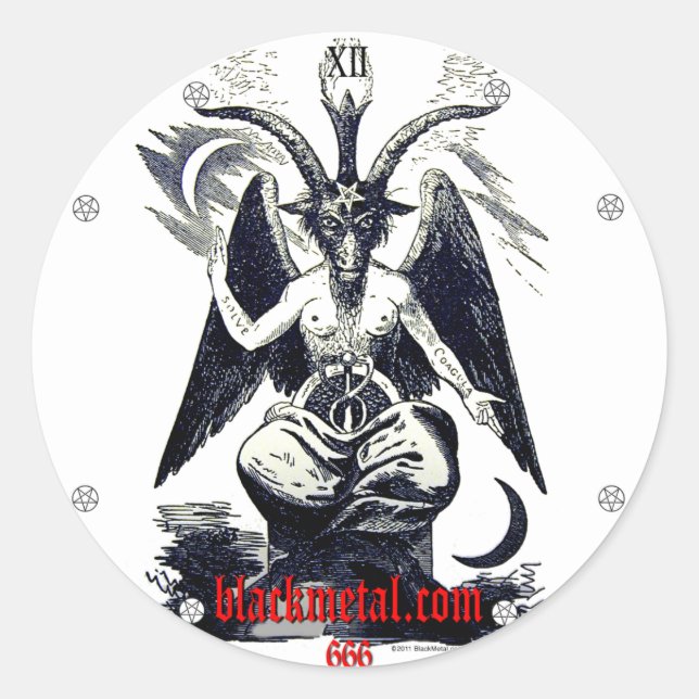 Adesivo Redondo Cabra de Mendes Round Sticker (Frente)