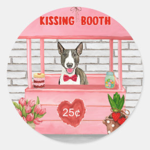 Adesivo Redondo Cabra de Terriers do Dia dos Namorados Beijando
