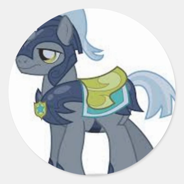 Adesivo Redondo cabra feliz (Frente)