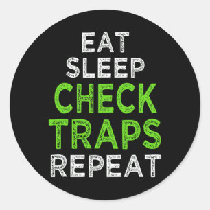 Adesivo Redondo Caça ao Furbearer Enganada