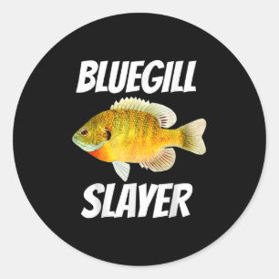 Adesivo Redondo Caça de Bluegill Pescaria