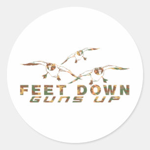 ADESIVO REDONDO CAÇA DE DUCK