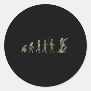 Adesivo Redondo Caçador Caça Caça Caça Cam