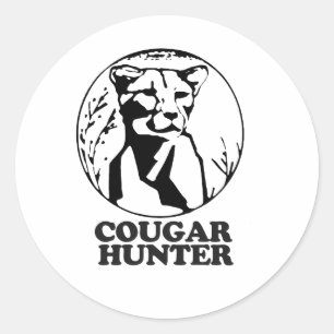 ADESIVO REDONDO CAÇADOR DE COUGAR 2
