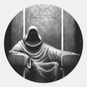 Adesivo Redondo Caçador do demónio