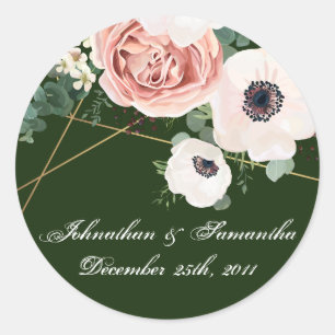 Adesivo Redondo Caçador Geométrico de Jardins de 20 - 1,5"