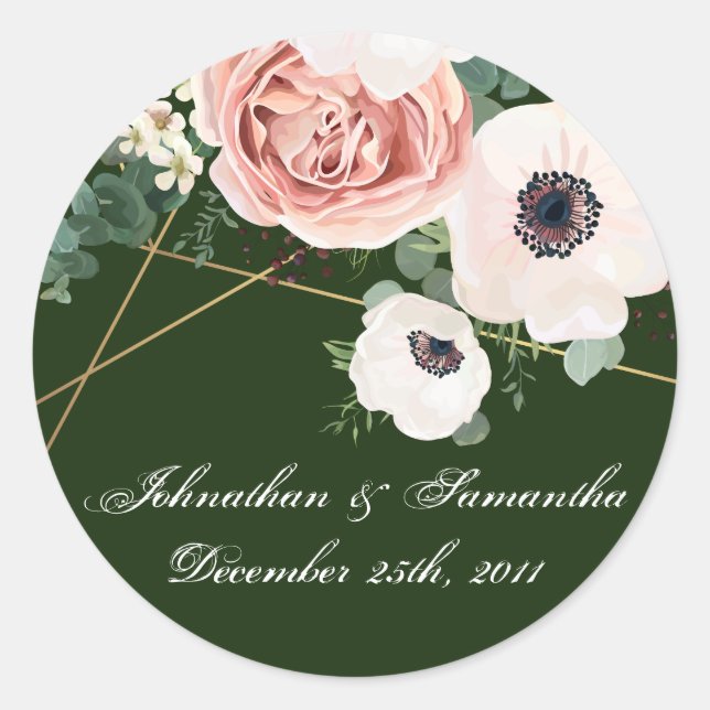 Adesivo Redondo Caçador Geométrico de Jardins de 20 - 1,5" (Frente)