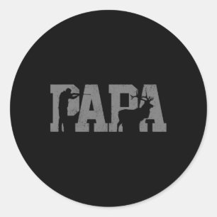 Adesivo Redondo Caçador Pai Veado Pai Dia de os pais Caçando Papá