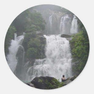 Adesivo Redondo Cachoeiras de Costa Rica
