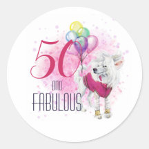 Cachorro 50 e fabuloso com Balões a Rosa