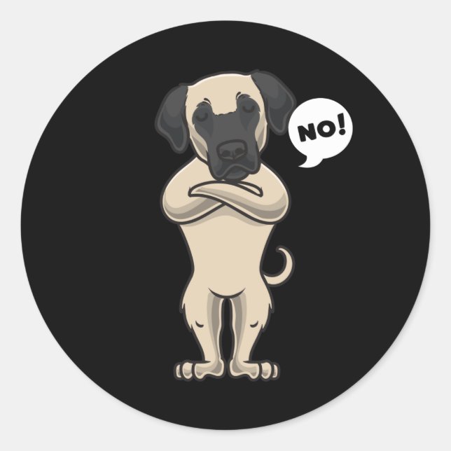 Adesivo Redondo Cachorro anatólico tubnascido cangalino cangalino  (Frente)