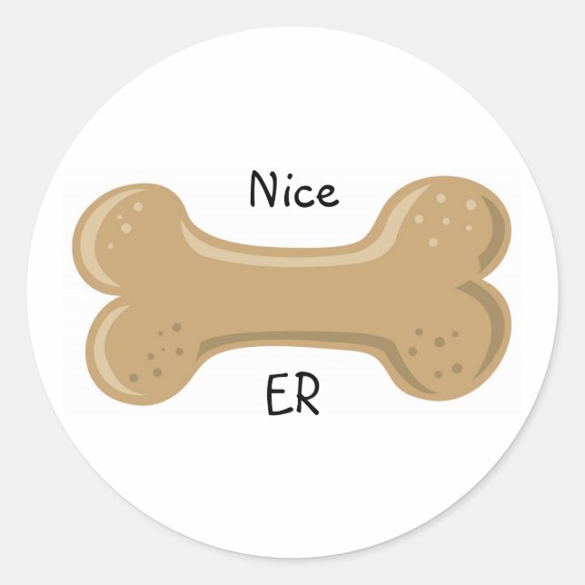 Adesivo Redondo Cachorro Batendo_Nice Osso (Frente)