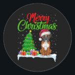 Adesivo Redondo Cachorro Cachorro Árvore de Natal Luz Engraçada Xm<br><div class="desc">Cachorro Cachorro Árvore de Natal Luz Engraçada Cachorro Cachorro</div>