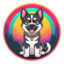 Cachorro de Desenho Animado Divertido