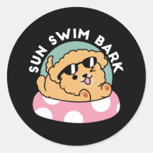 Cachorro de verão - Cachorro flutuante com óculos 