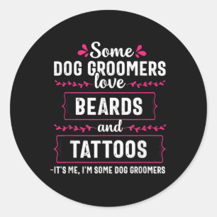 Adesivo Redondo Cachorro Engraçado Carnes Engraçadas Tatuagens Pet