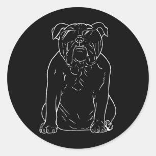 Adesivo Redondo Cachorro-Grande-pai Com Cachorro-Pulmão