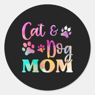 Adesivo Redondo Cachorro Pet Mamãe Camisa Para Mulheres