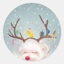 Cachorro-Rebelde com Enfeites de natal