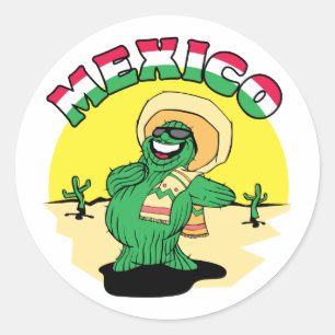 Adesivo Redondo Cacto mexicano