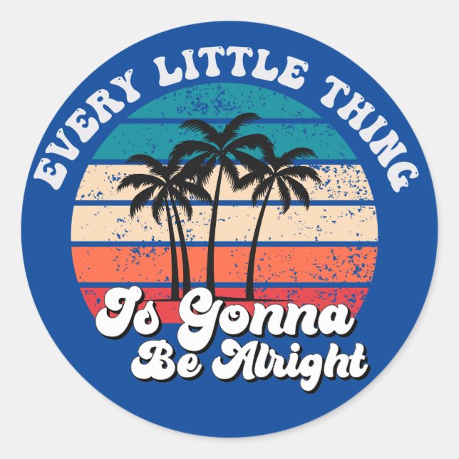 Adesivo Redondo "Cada Coisa Pequena" (Frente)