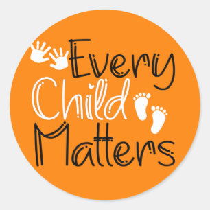 Adesivo Redondo Cada Criança Importa, Dia Laranja Laranja