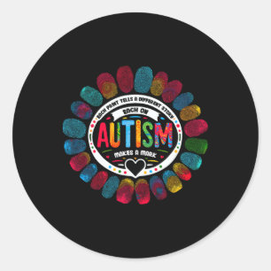 Adesivo Redondo Cada Impressão Conta Uma História Diferente Autism