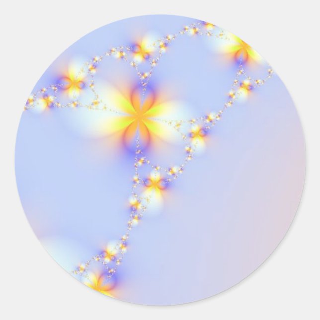 Adesivo Redondo cadeia de brilho (Frente)