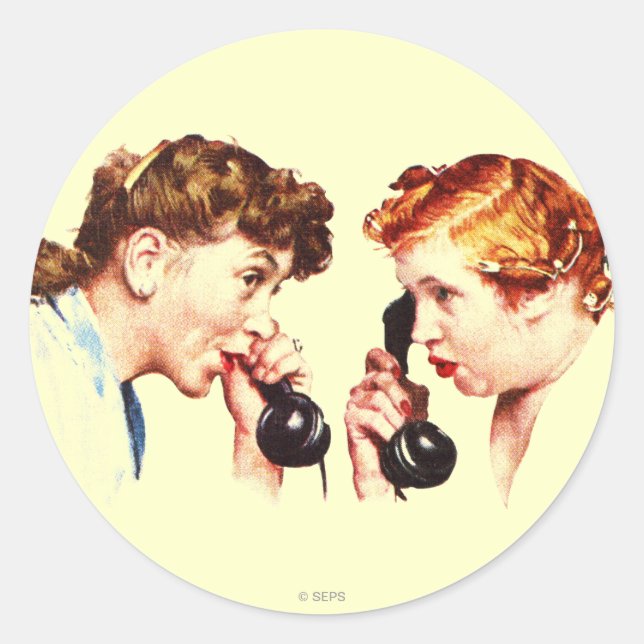 Adesivo Redondo Cadeia de Gossip (Frente)