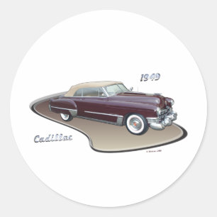 Adesivo Redondo cadillac 1949