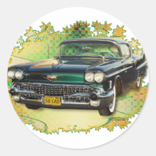 ADESIVO REDONDO CADILLAC 1958 #2
