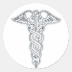 Adesivo Redondo Caduceus
