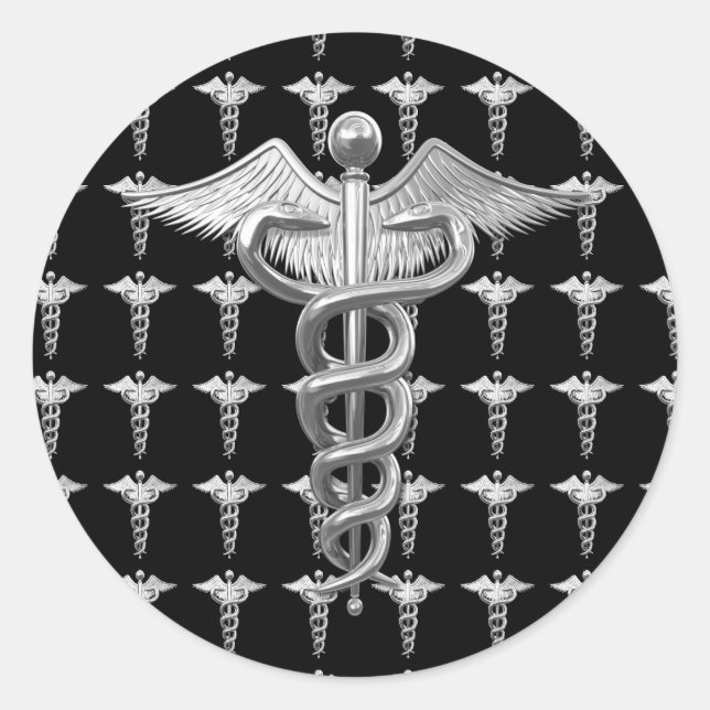 Adesivo Redondo Caduco Médico Silver (Frente)