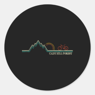 Adesivo Redondo Cady Hill Mountain Bike Vermont Stowe