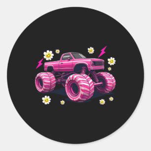 Adesivo Redondo Cady Monster - Vinheta Divertida E Bonita