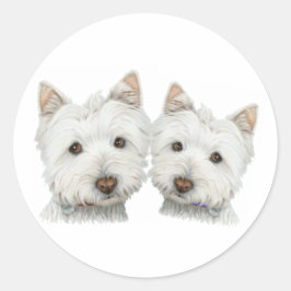 Adesivo Redondo Cães Bons