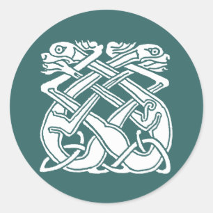 Adesivo Redondo Cães Célticos