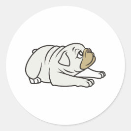 Adesivo Redondo Cães-de-ouro Engraçados