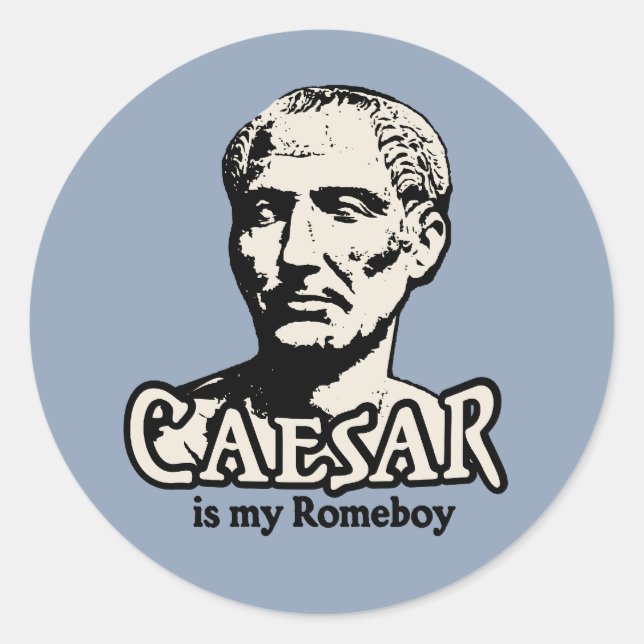 Adesivo Redondo Caesar Romeboy (Frente)