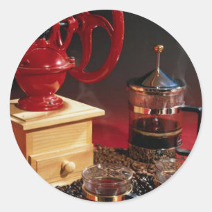 Adesivo Redondo Café