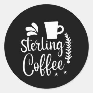 Adesivo Redondo Café Art Sterling Café