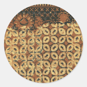 Adesivo Redondo Café Bean Terthy Boho Russo